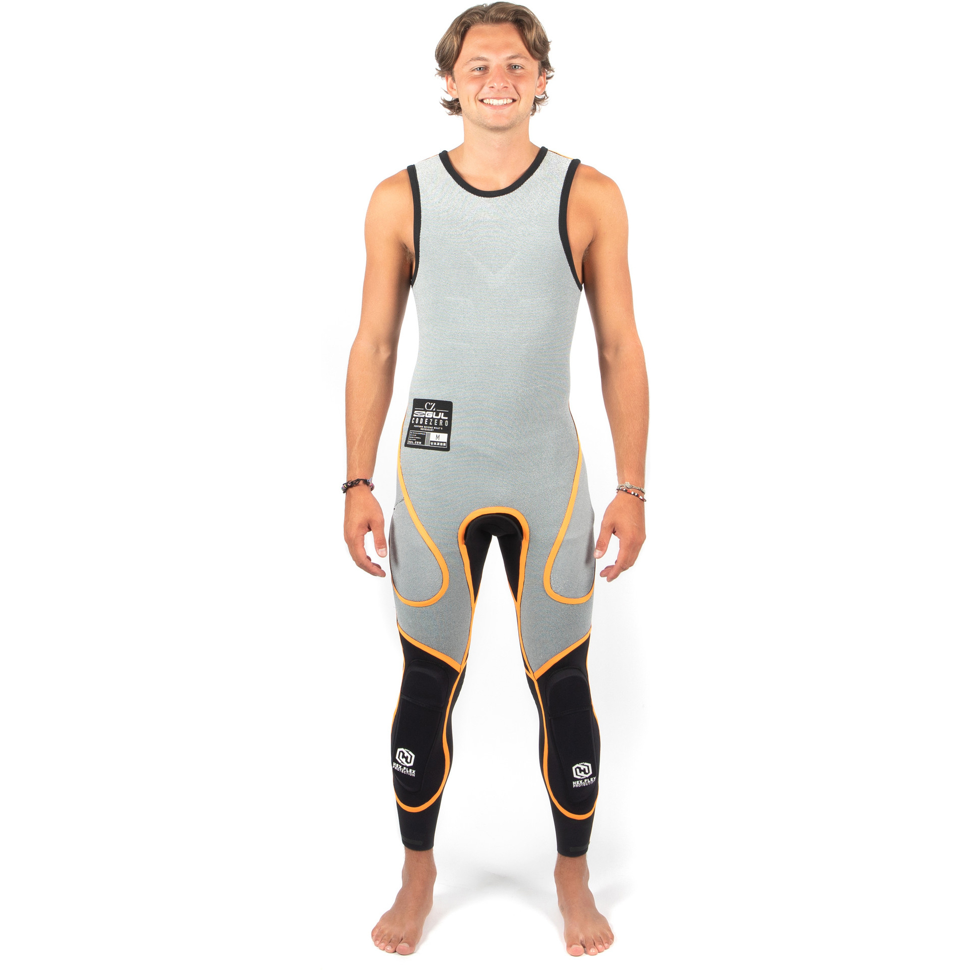 2025 Gul Mens Code Zero 3/2mm GBS Long John Wetsuit CZ4207/C2 -Black